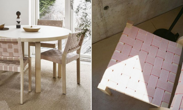 611 チェア / ナチュラルラッカー×ナチュラル・レッド ウェビング