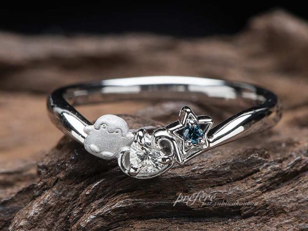 婚約指輪】ドラえもんの鈴をモチーフにお創りしたリング｜結婚指輪