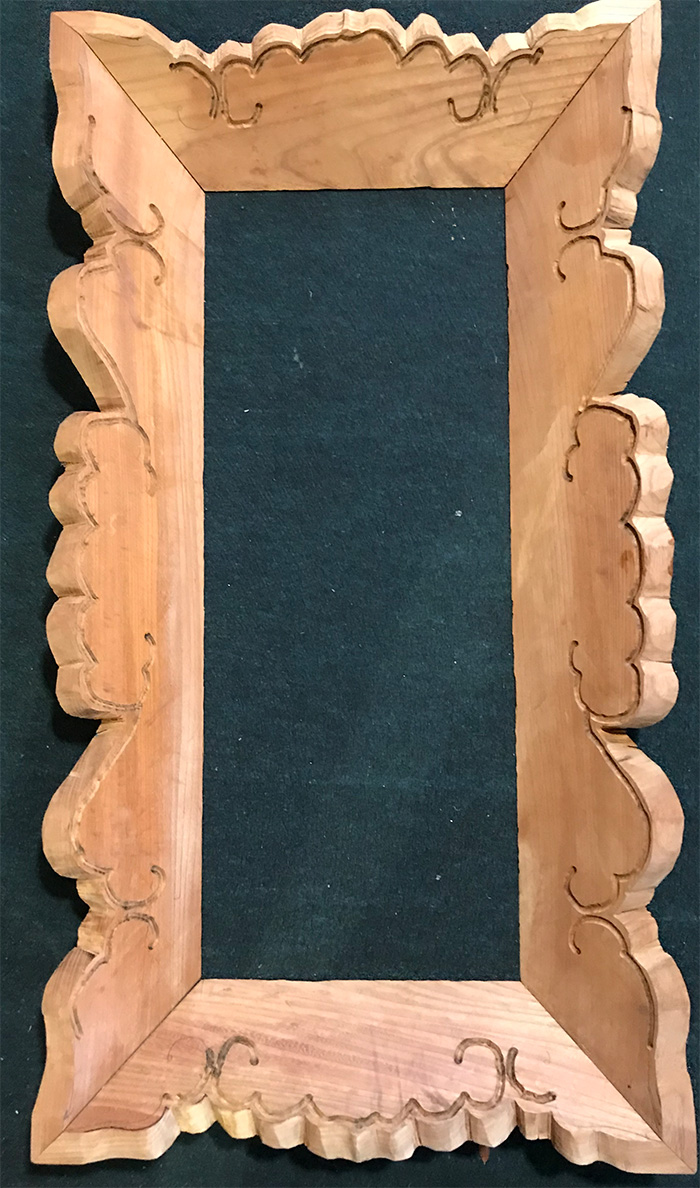 令和4年 1月10日 本堂扁額製作のようす