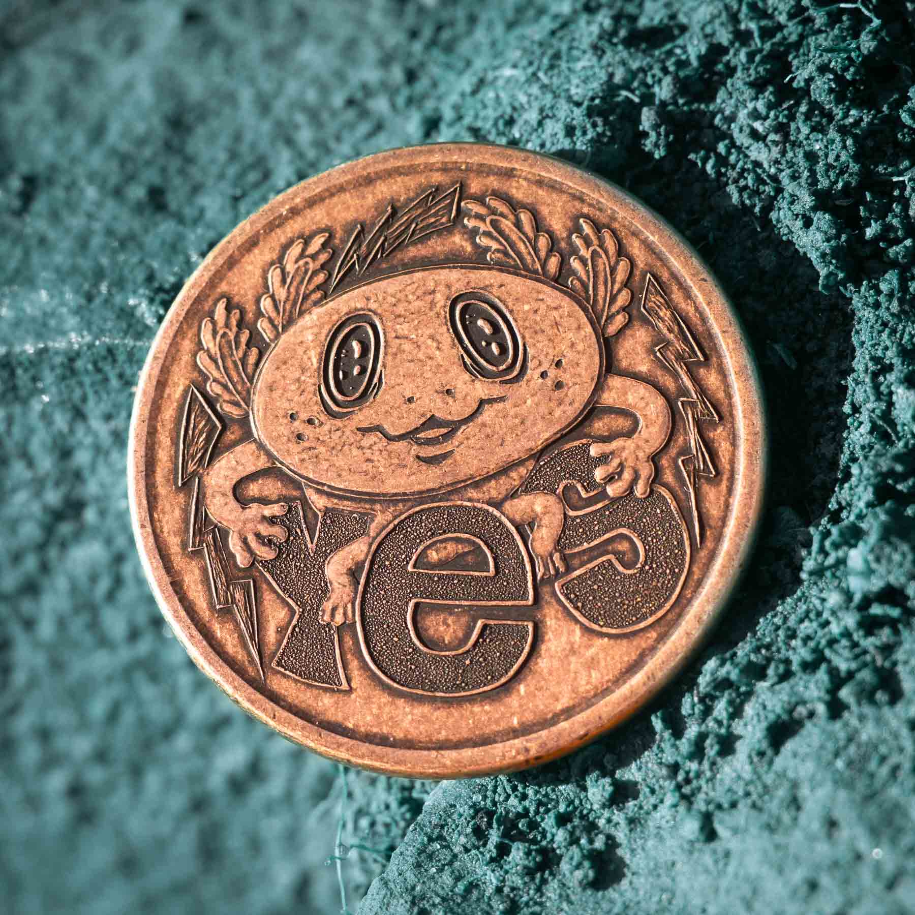 Axolotl Decision Maker Coin - Solid Copper | Shire Post Mint
