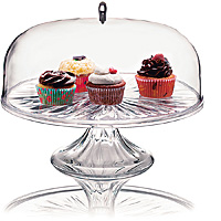 グッチーニ ケーキスタンド&ドーム クリア 2494.0000 Lサイズ - 調理
