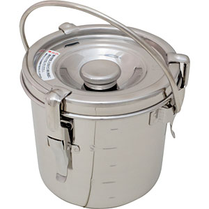 18-8 ステンレス 給食缶 7リットル 21cm - 調理器具のSHOKUBI