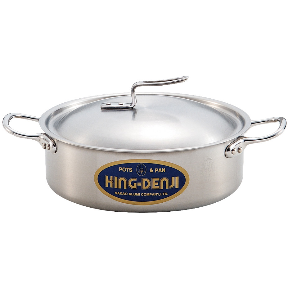 中尾アルミ製作所 ニューキングデンジ 寸胴鍋 15cm - 調理器具のSHOKUBI