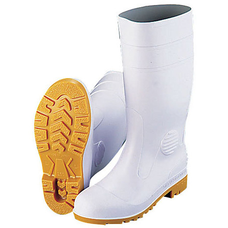 ミドリ安全 安全長靴 ワークエース W1000 白 耐油性 25cm - 調理器具の