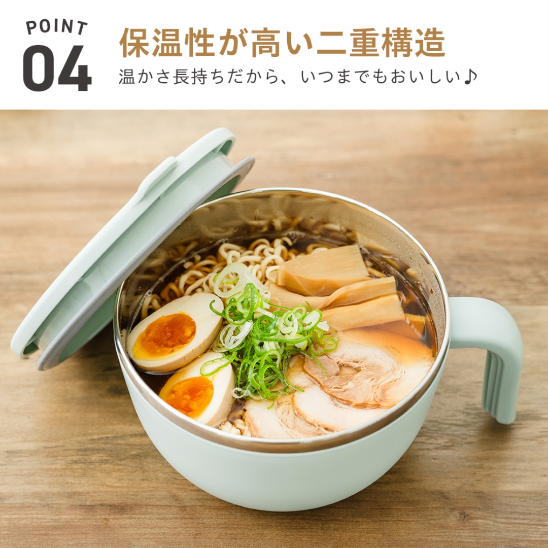 ハンドル付き即席ラーメンメーカー: キッチン用品