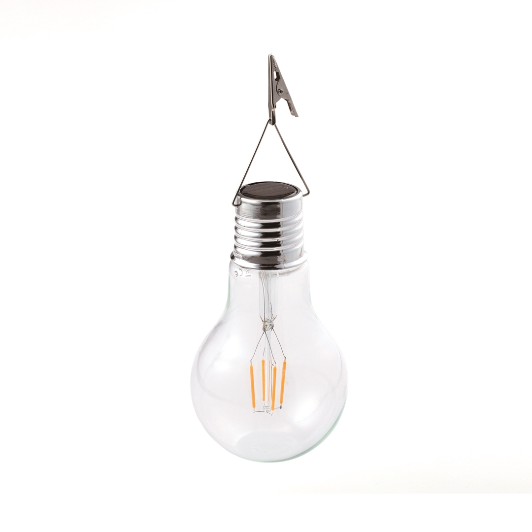 ソーラーレトロ電球ライト: ガーデンエクステリア