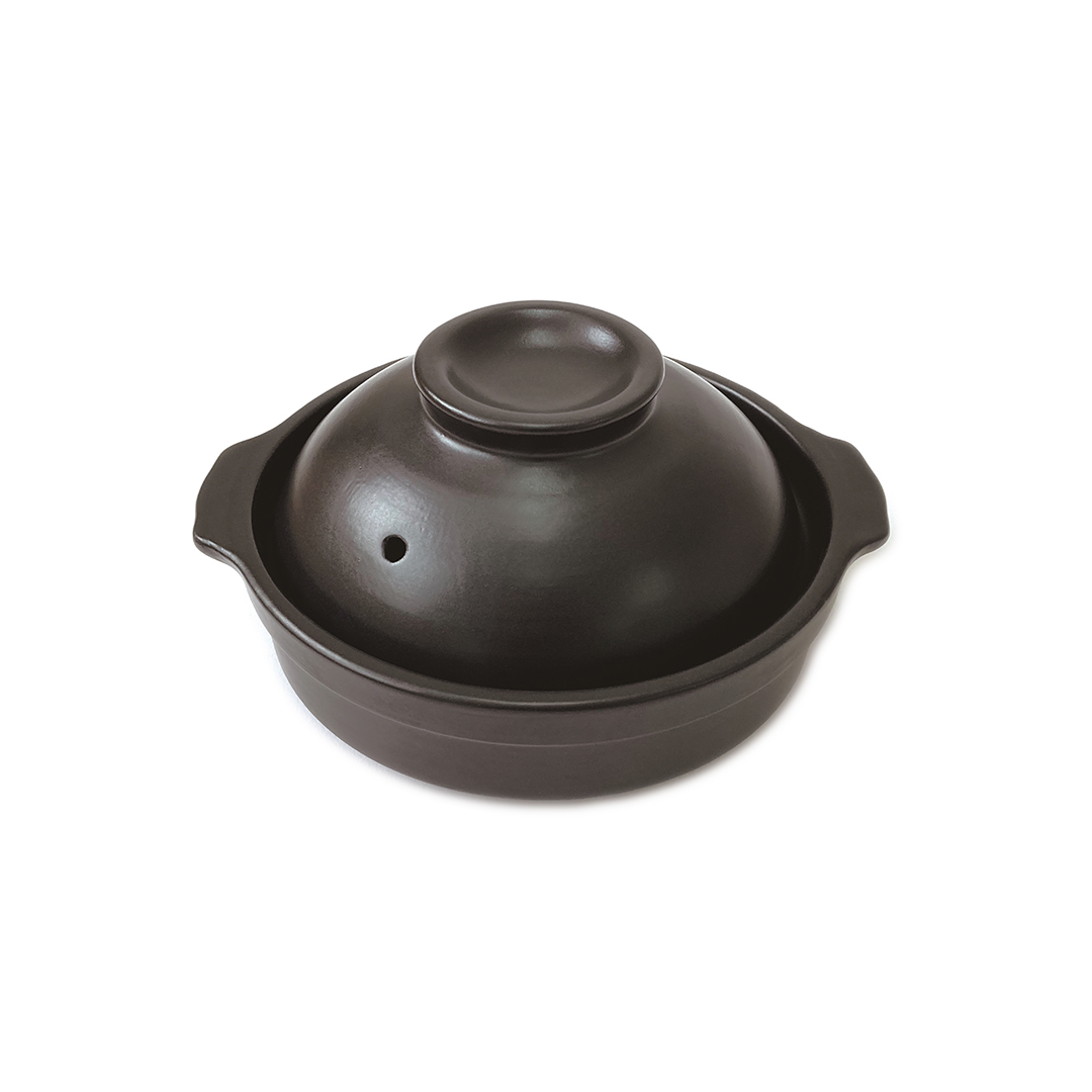 一人用土鍋17cm 漆黒: キッチン用品