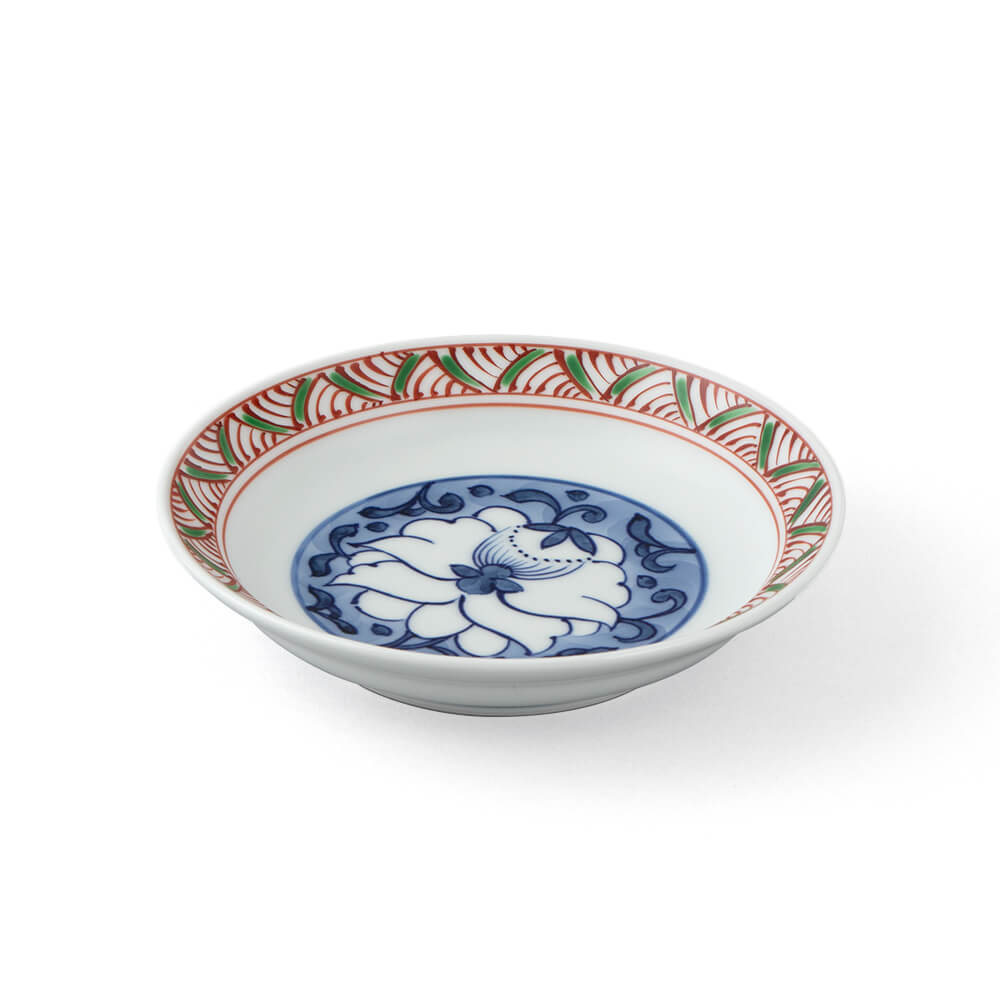 染錦唐花紋 銘々皿 ｜ 有田焼の源右衛門窯公式オンラインショップ