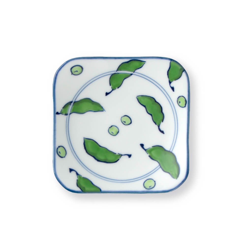 染錦緑豆文 小皿 ｜ 有田焼の源右衛門窯公式オンラインショップ
