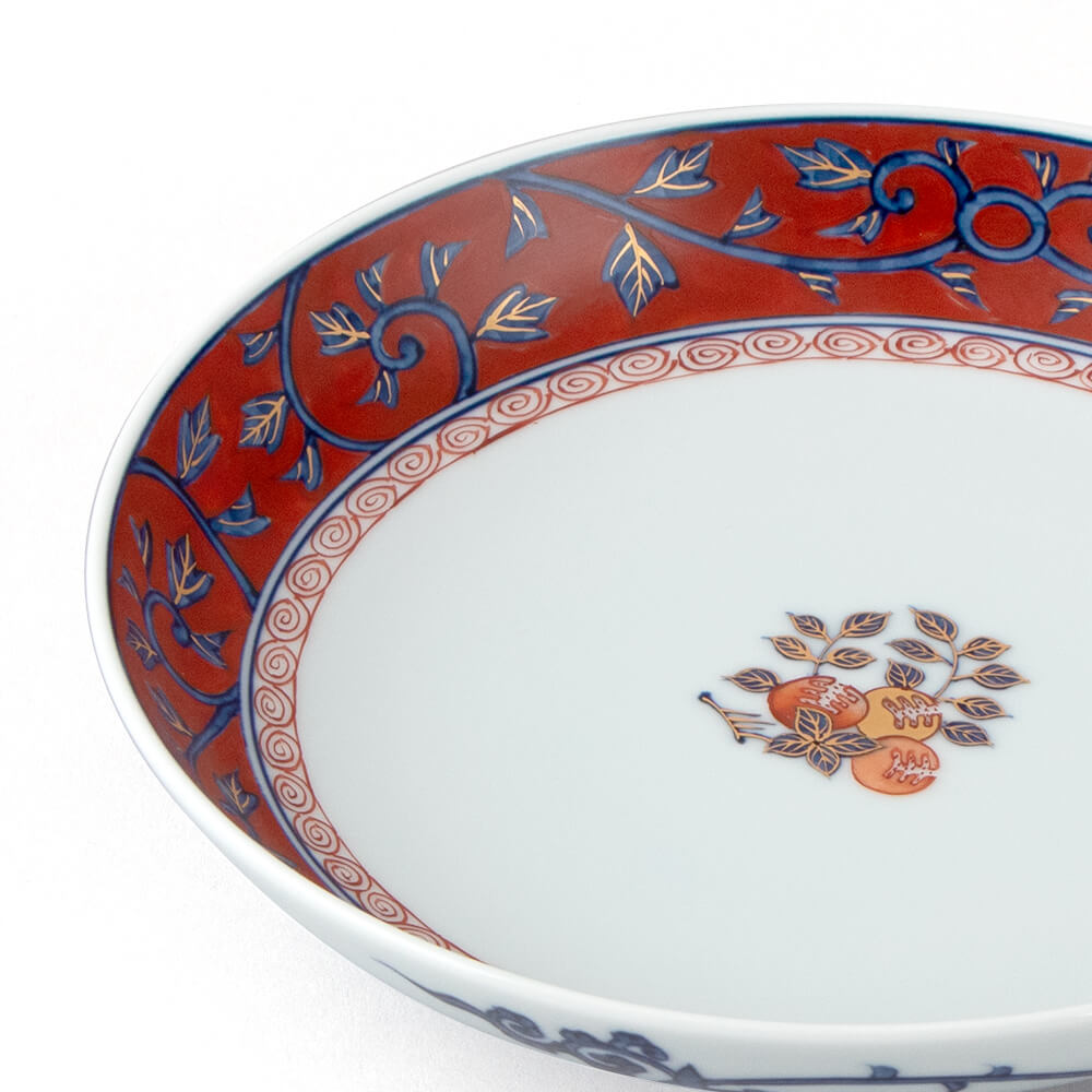 染錦柘榴見込 皿 ｜ 有田焼の源右衛門窯公式オンラインショップ