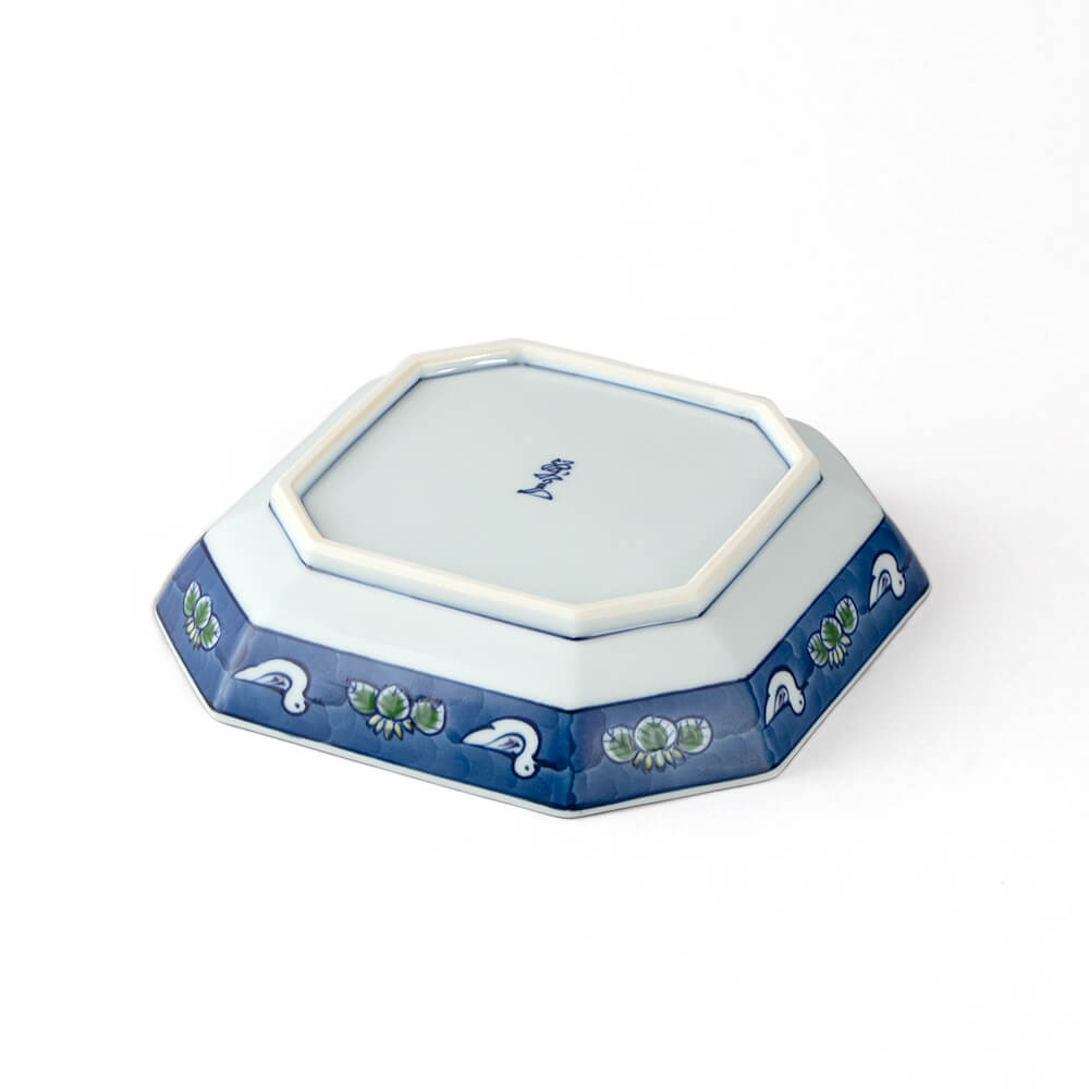 染錦水鳥図 方皿 ｜ 有田焼の源右衛門窯公式オンラインショップ