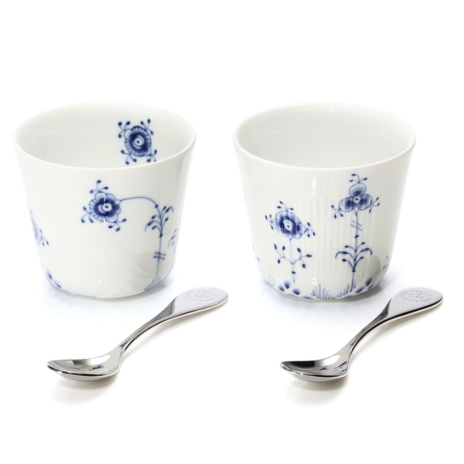 ロイヤル コペンハーゲン ブルーエレメンツ カップペア スプーン付