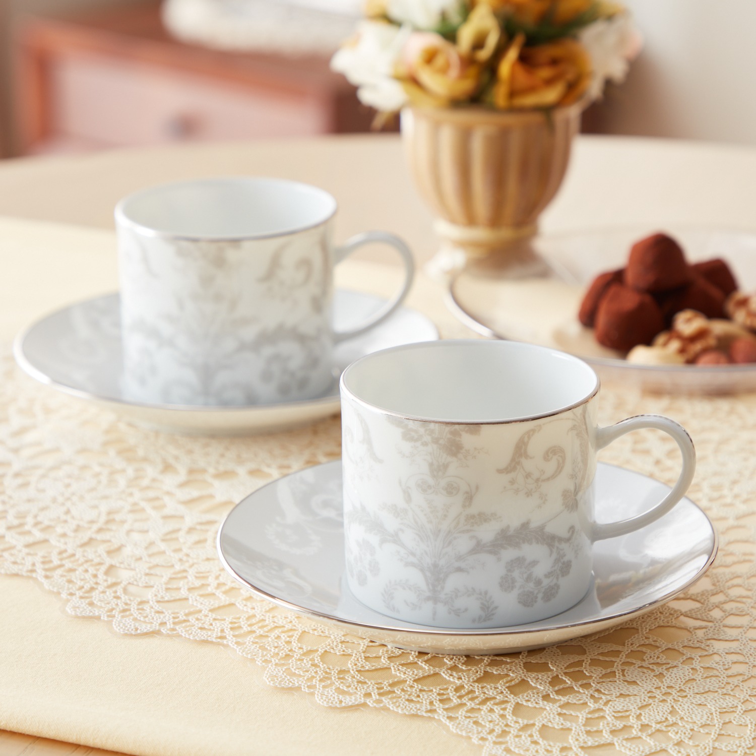 ローラアシュレイ ペアコーヒーセット “ジョゼッテ”- ショップチャンネル