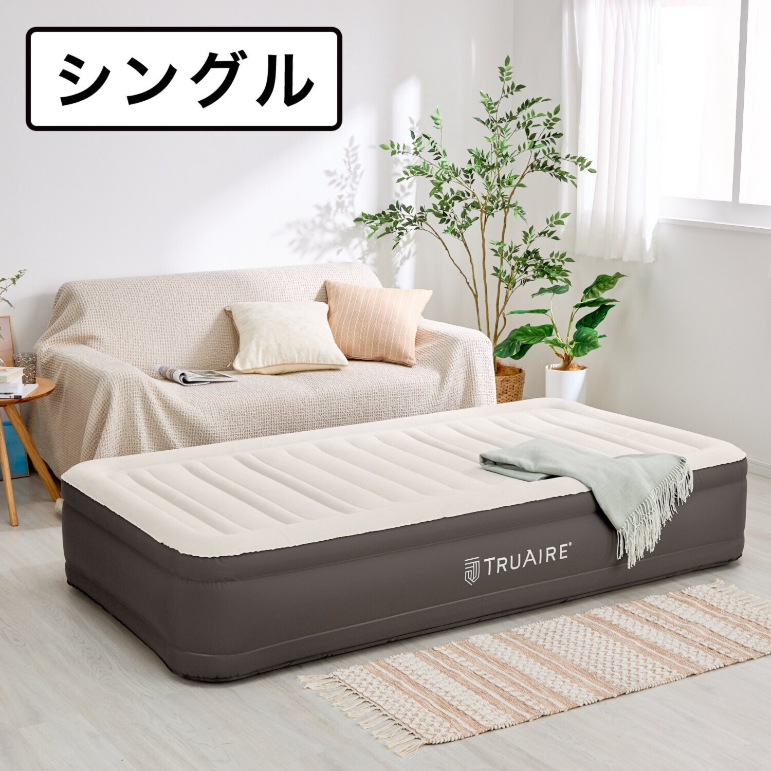 電動ポンプ内蔵 エアーベッド ”INTEX TRUAIRE” ＜シングル