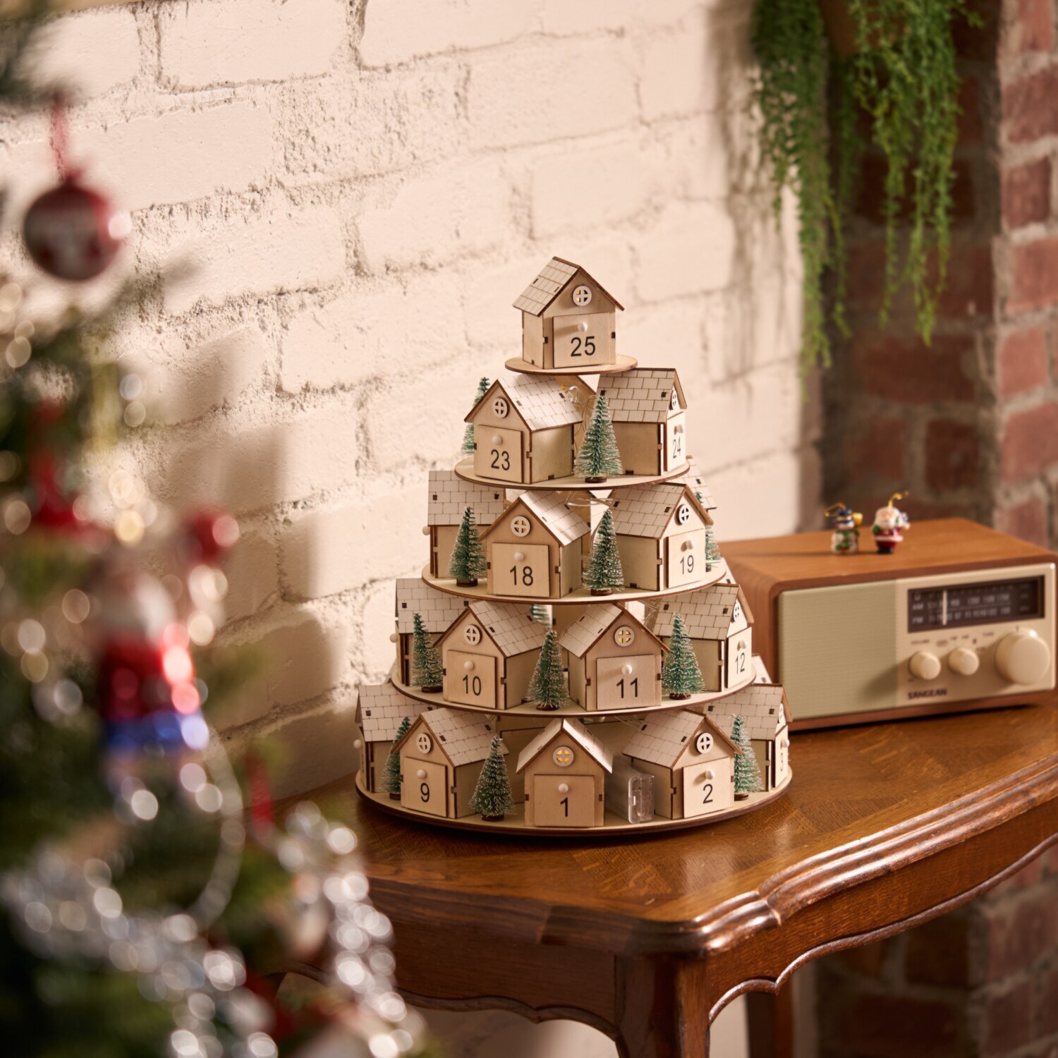 クリスマスまでの日々を 楽しみながら カウントダウン！ ウッド