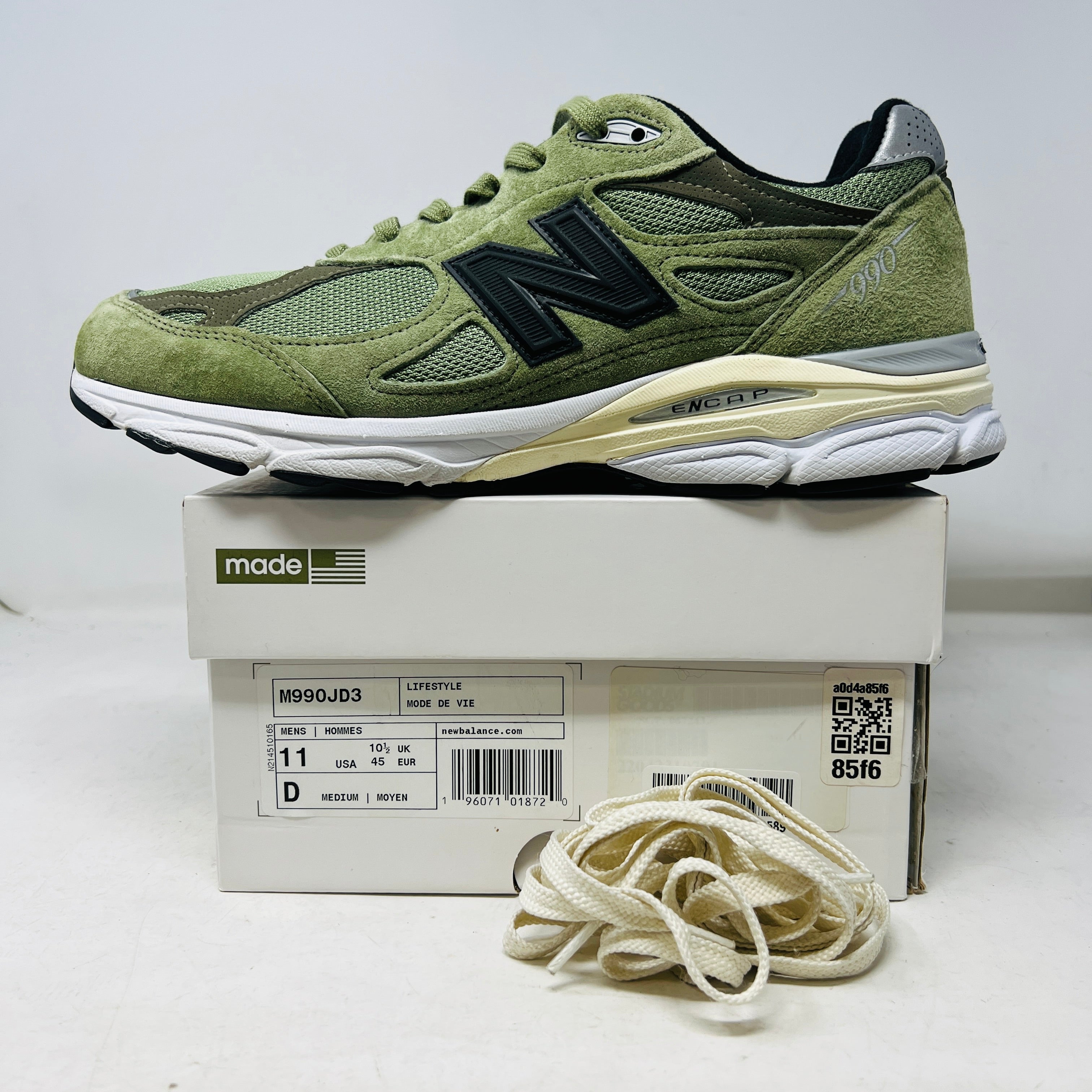 New Balance 990v3 MiUSA JJJJound Olive – Holy Ground