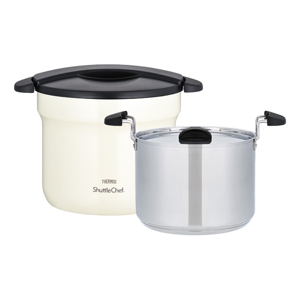 公式通販】真空保温調理器シャトルシェフ KBF-4500 オフホワイト(OWH