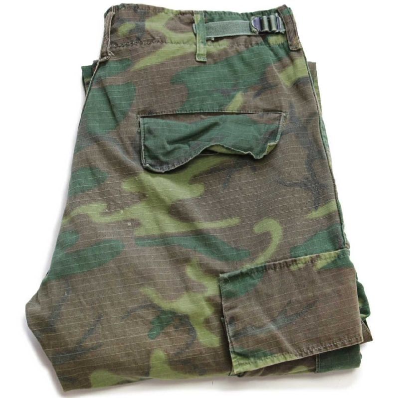 60s 米軍 U.S.ARMY ERDL グリーンリーフカモ ジャングルファティーグ