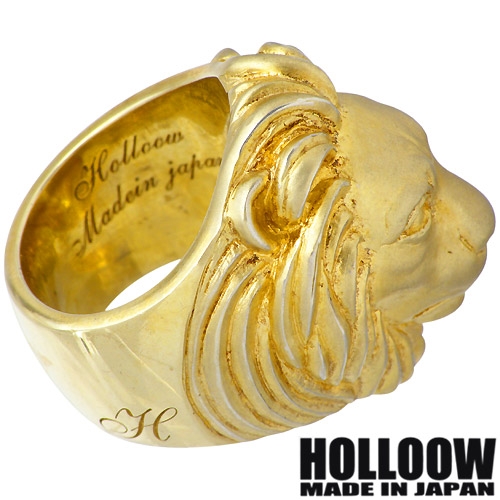 HOLLOOW(ホロウ) ドミニオンズ ライオン シルバー リング ゴールド