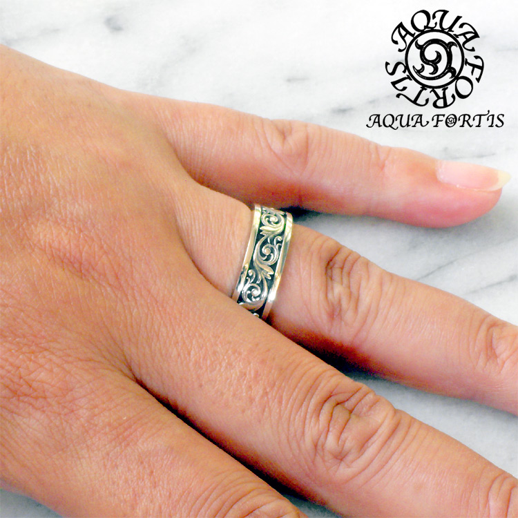 アクアフォーティス クラシカル アラベスク シルバー リング 指輪