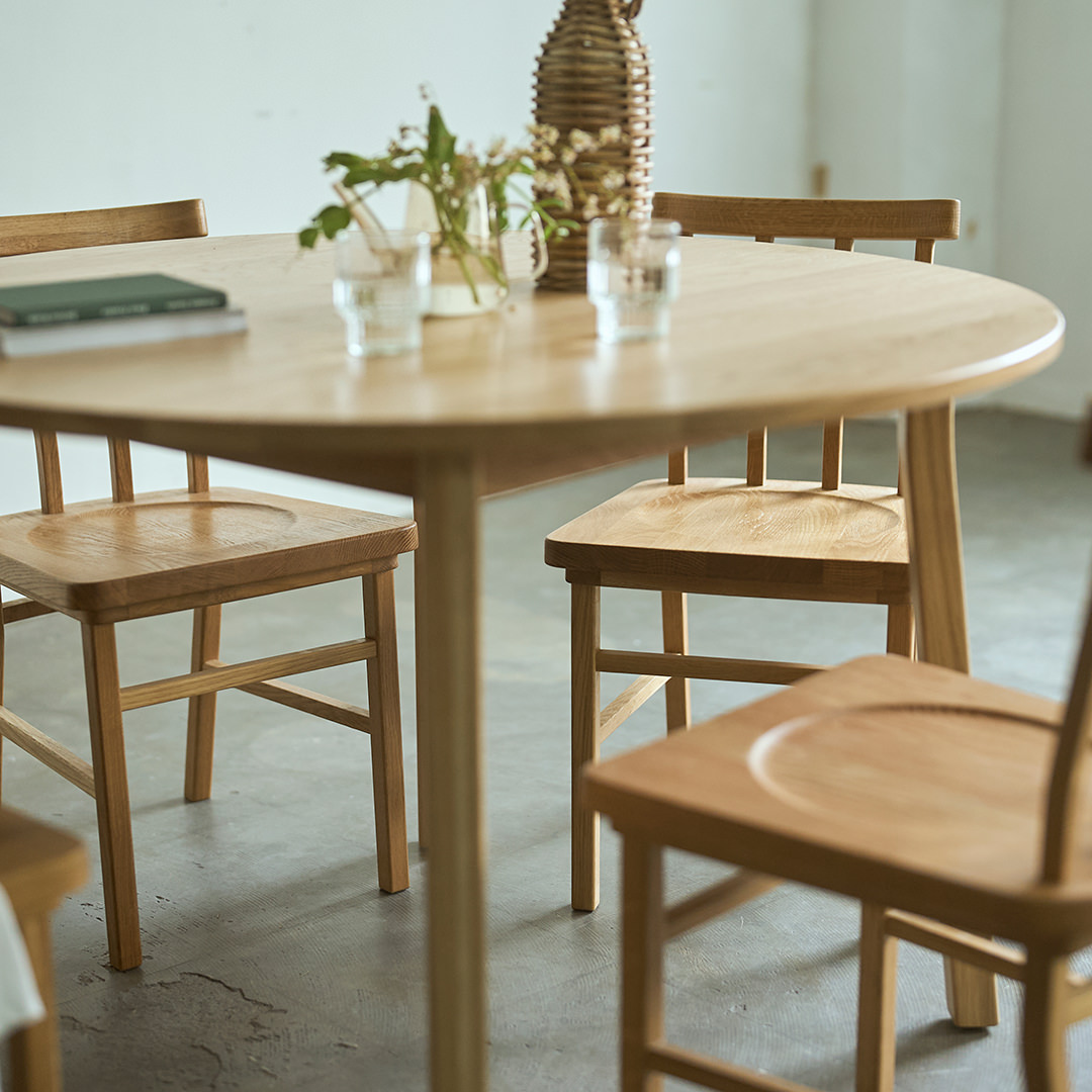 SIEVE】 マージ ダイニングチェア 4本背 ナチュラル(ナチュラル