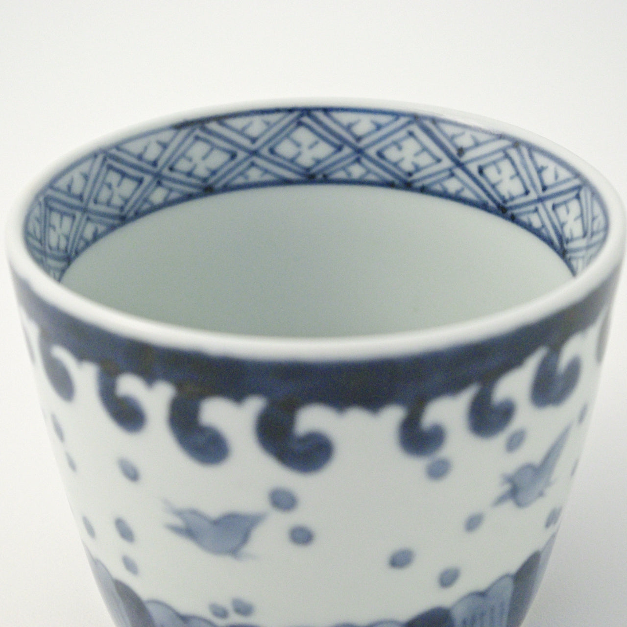 有田焼 染付 波千鳥地文 そば猪口(大) 220ml 李荘窯の通販｜Studio1156