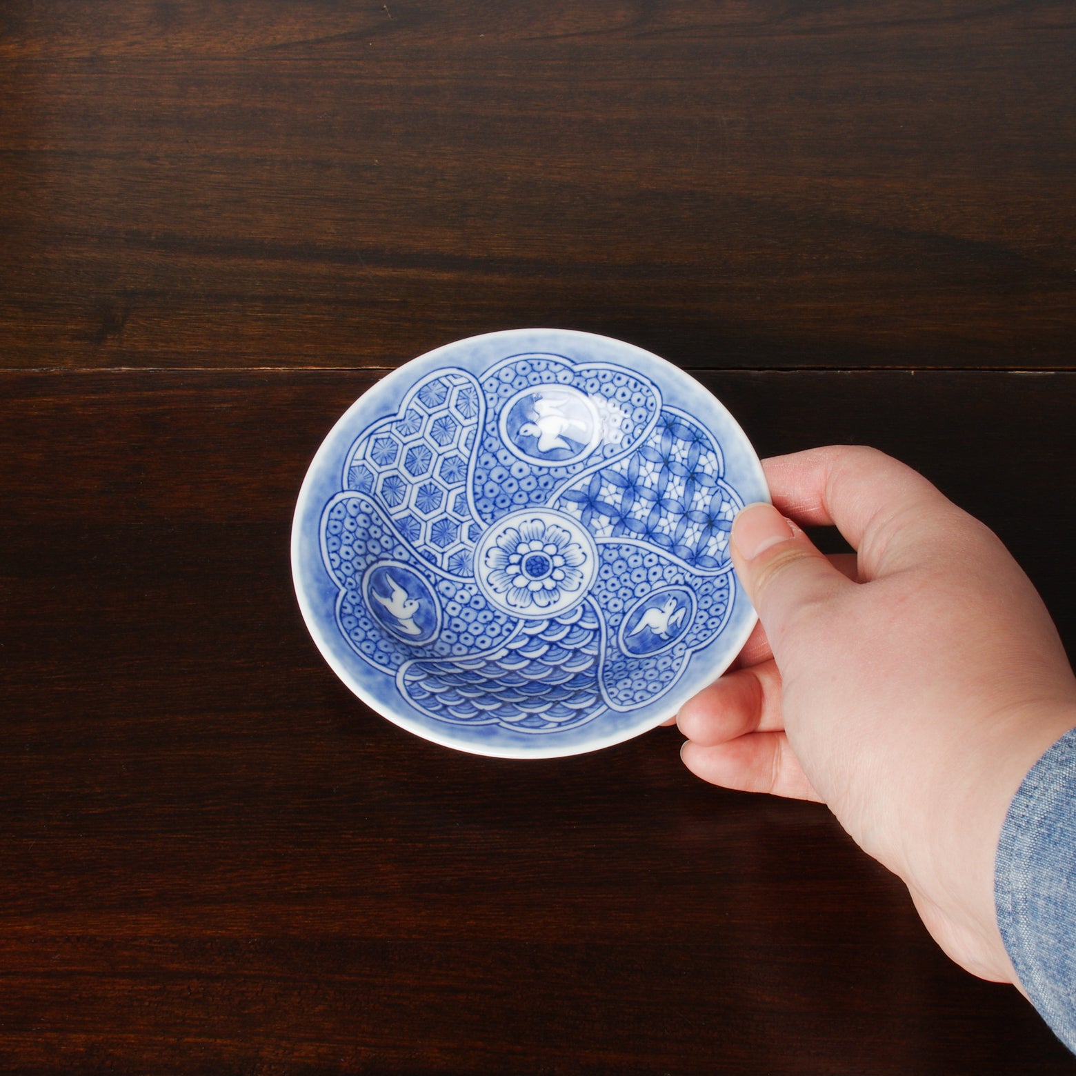 有田焼 染付 千鳥祥瑞 四寸小皿 12cm 幸楽窯の通販｜Studio1156