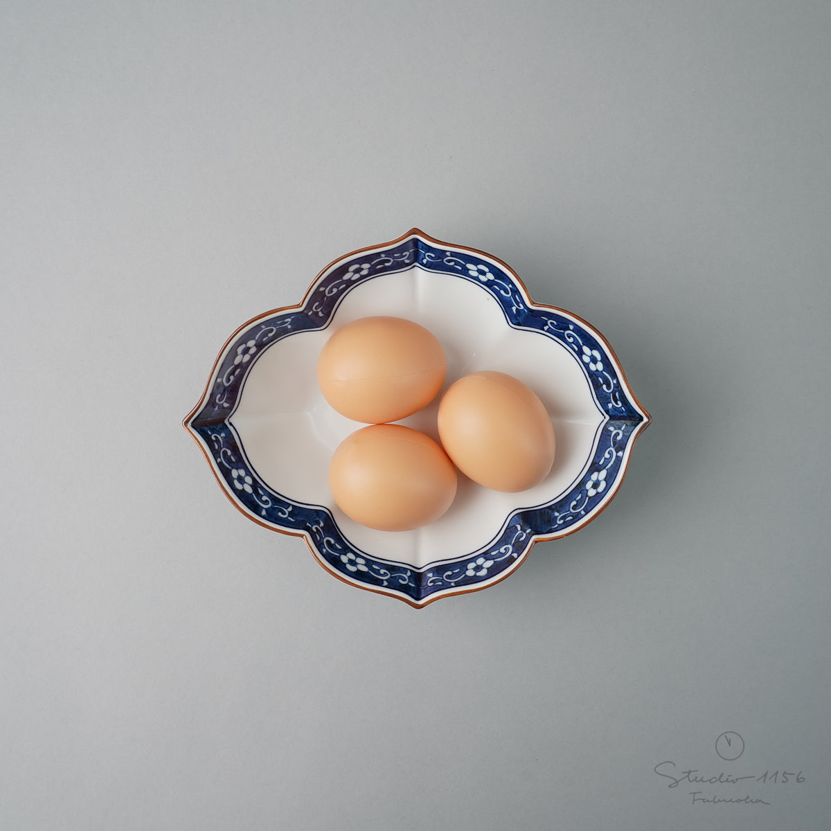 波佐見焼 染付 木瓜型向付中鉢 18cm 洸琳窯の通販｜Studio1156