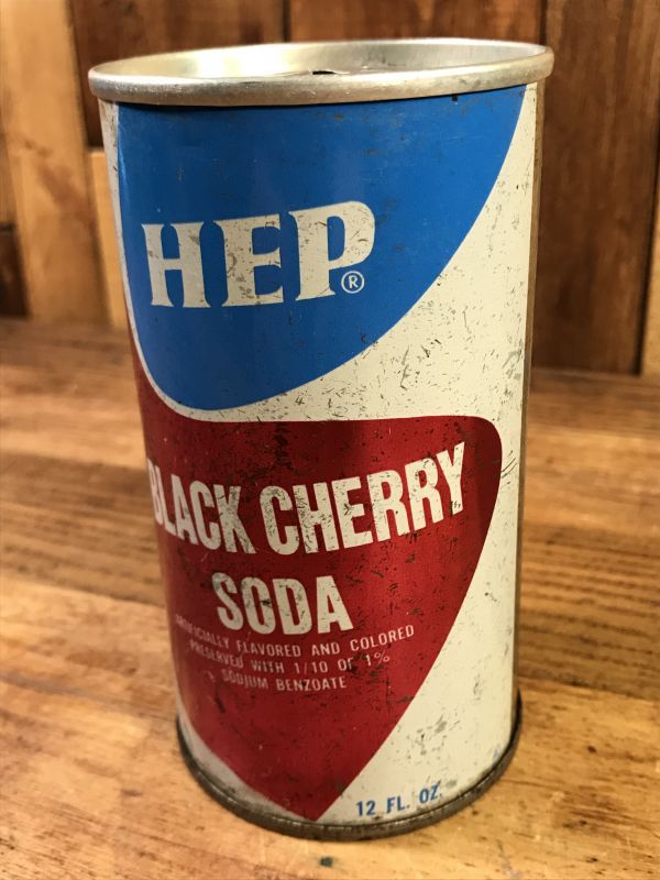 Hep Black Cherry Soda Drink Can ブラックチェリーソーダ ビンテージ