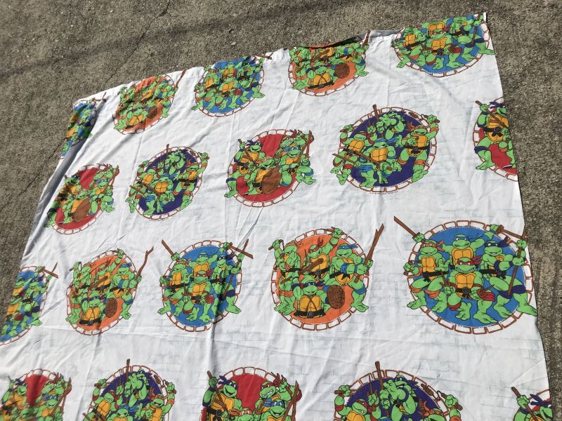 Teenage Mutant Ninja Turtles Twin Flat Sheet タートルズ ビンテージ