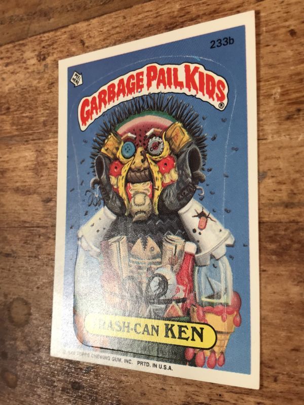 Topps Garbage Pail Kids “Trash-Can Ken” Sticker Card 233b