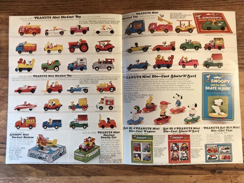Aviva Toy Company Peanuts Snoopy Catalog アビバ社 ビンテージ