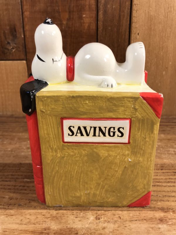 Peanuts Snoopy Savings Coin Bank スヌーピー ビンテージ コイン