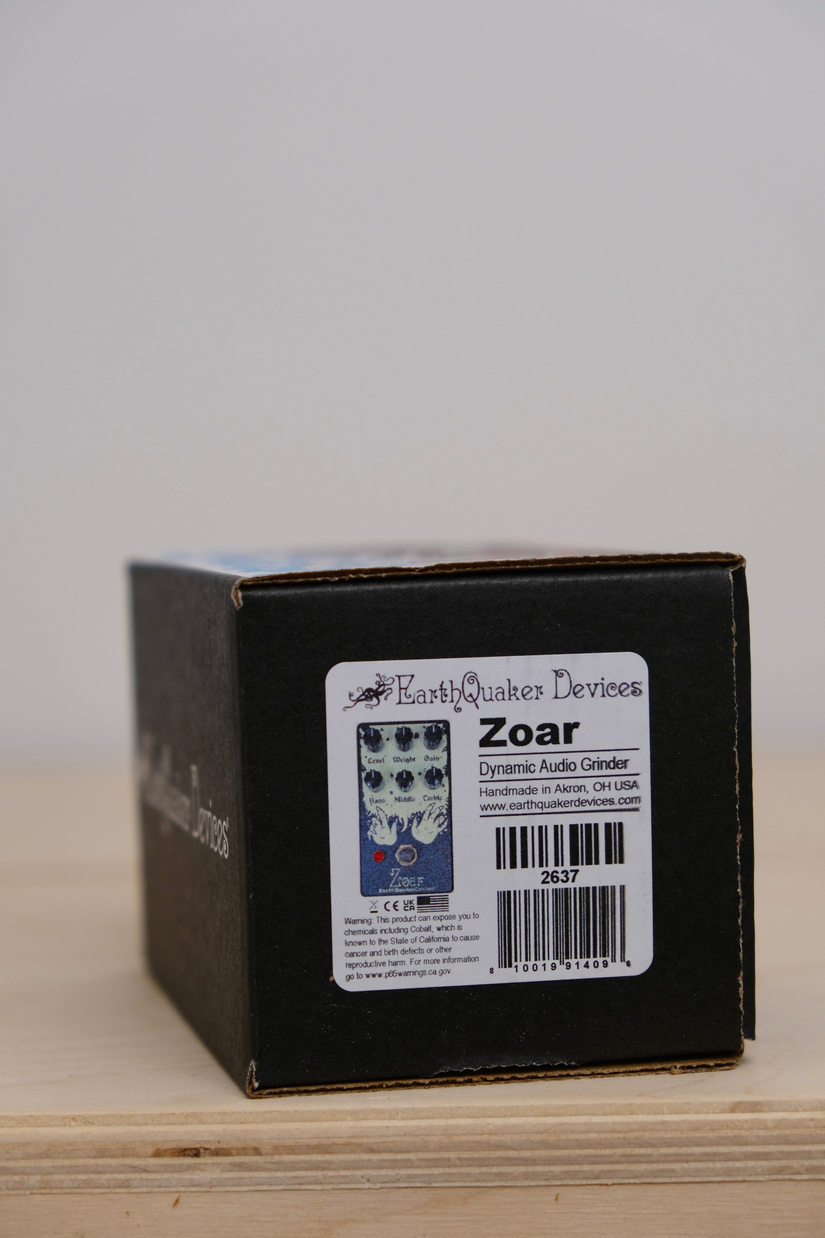 EarthQuaker Devices Zoar Dynamic Audio Grinder Distortion - Black
