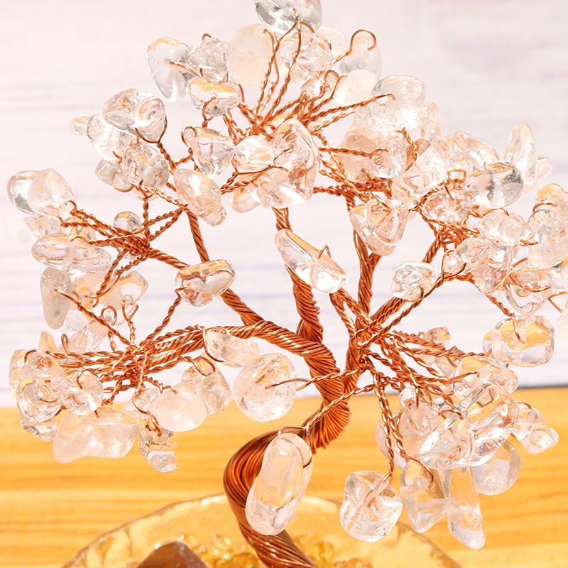 招財樹 植木 水晶 金のなる木 風水 財運 健康運 仕事運 縁起物 置物