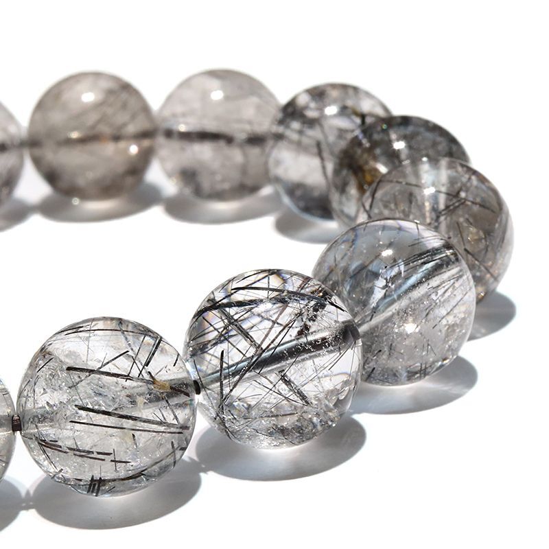 ブレス ブラックルチル＜ブラジル産＞ 丸 約13mm 浄化 純化