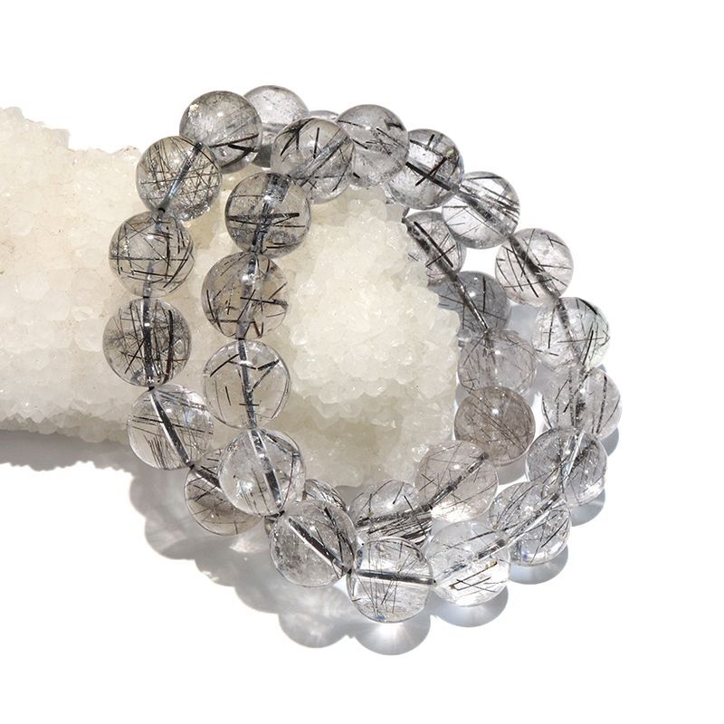 ブレス ブラックルチル＜ブラジル産＞ 丸 約13mm 浄化 純化