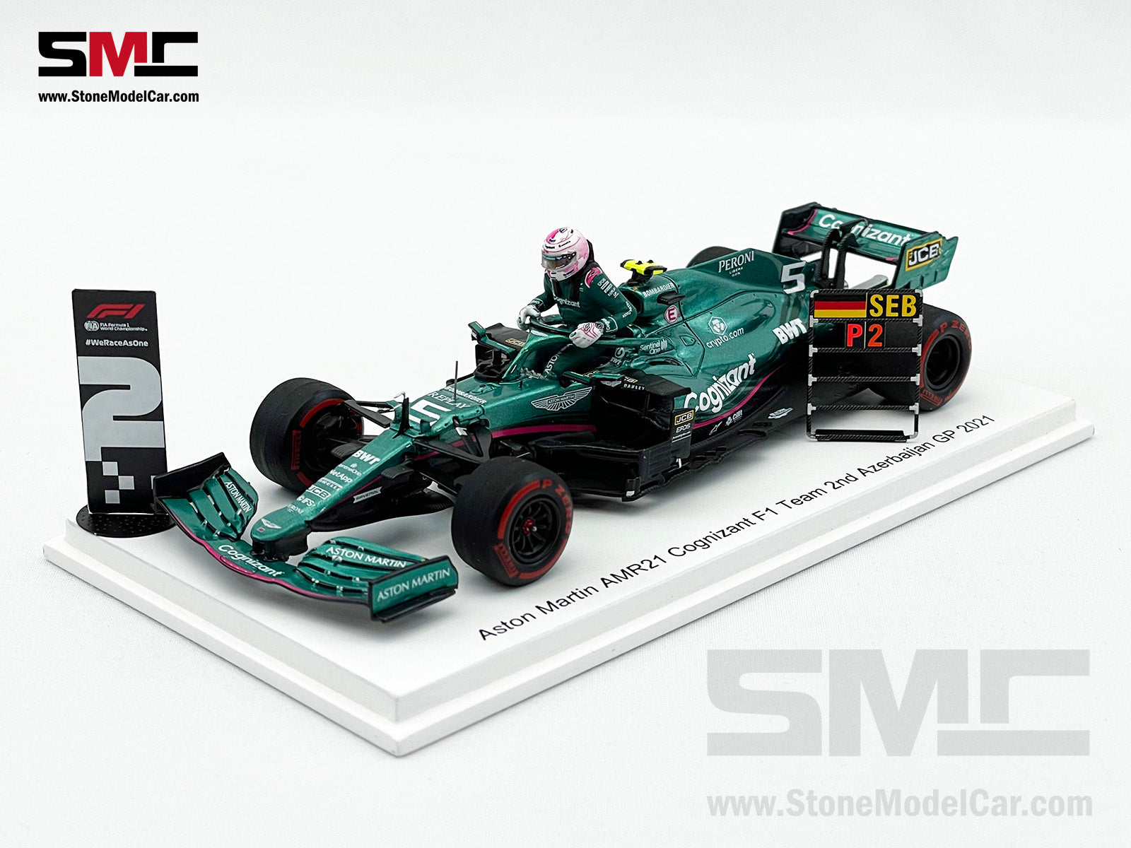 Aston Martin F1 AMR21 #5 Sebastian Vettel 2nd Azerbaijan GP 2021 1