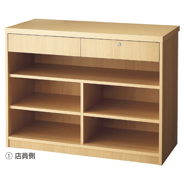 木製カウンター 幅120×高さ90cm〔ストエキオリジナル〕 レジカウンター