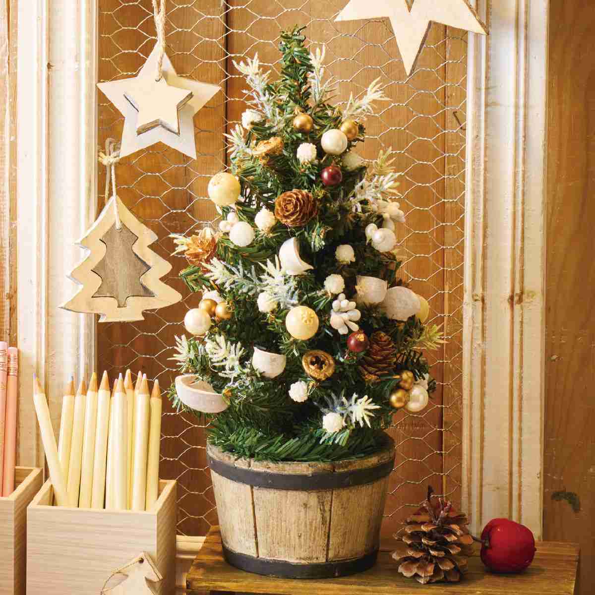 卓上ミニツリー 33cm ナチュラル