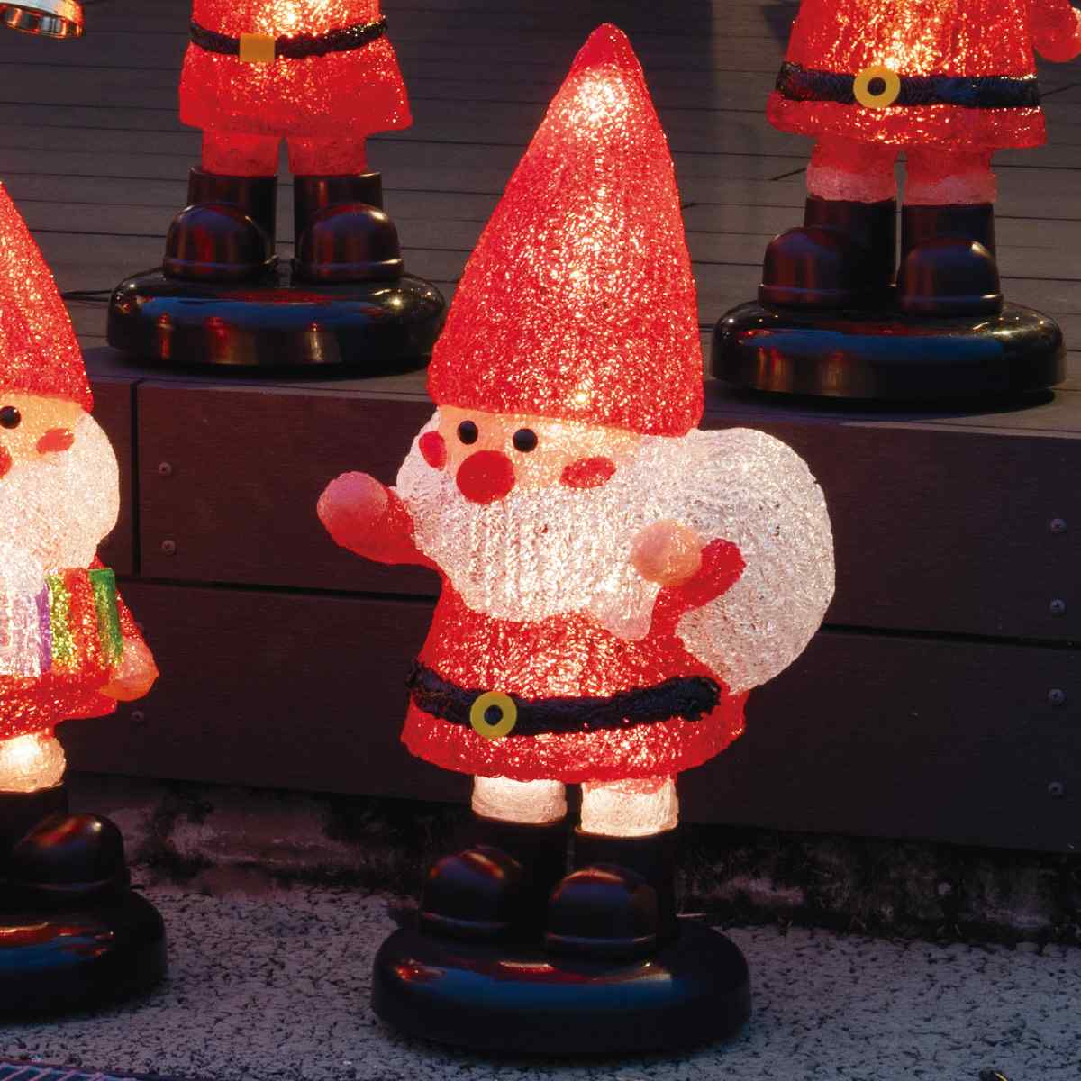 LEDモチーフライト【サンタの森】プレゼント 高さ51cm