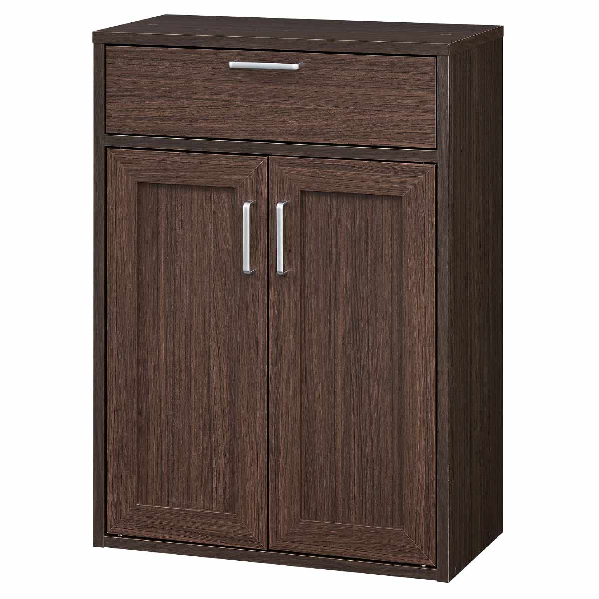 としちゃん ダニエル製木製ブラウンディスプレイキャビネット、食器棚