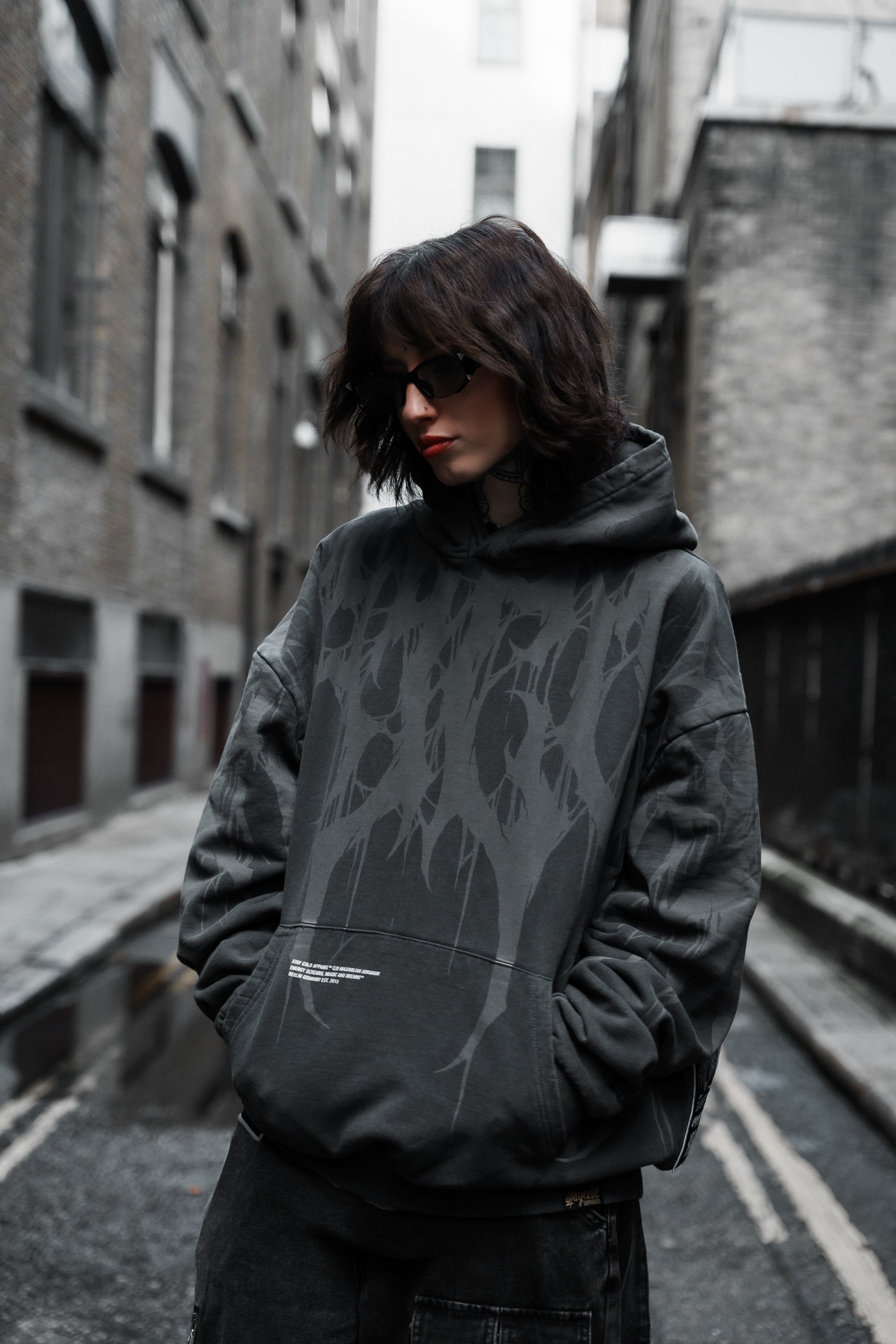 Grimfall - Heavy Oversized Hoodie (Acid Washed) 400GSM