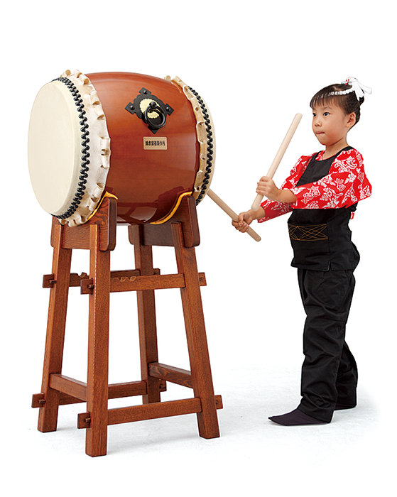 郷のひびきシリーズ長胴太鼓1尺4寸やぐら台(低)セット HS-Y140L | 鈴木