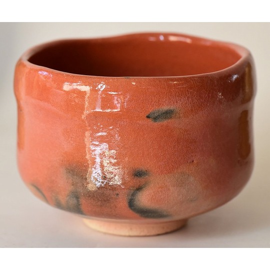 赤楽茶碗 橋本紹尚書付 吉祥 楽入 七楽作 すいぎょく園｜創業百年