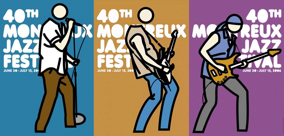 モントルー・ジャズフェスティバルのアートポスター～アンディ