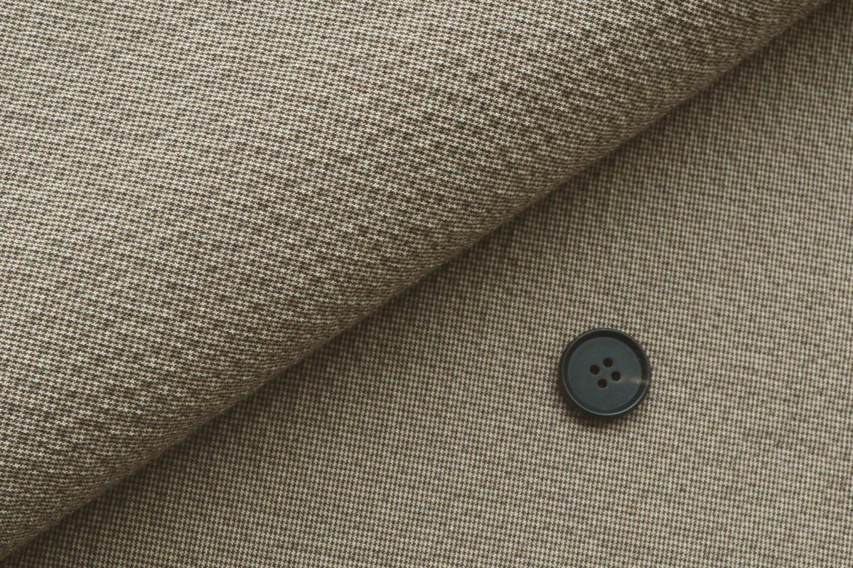 オーダーベスト]ストレッチのきいたブラウンシアサッカー生地