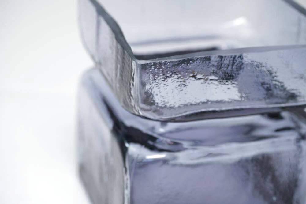 北欧雑貨/Riihimaen Lasi/Palaシリーズ/花瓶/ラベンダー/Lサイズ