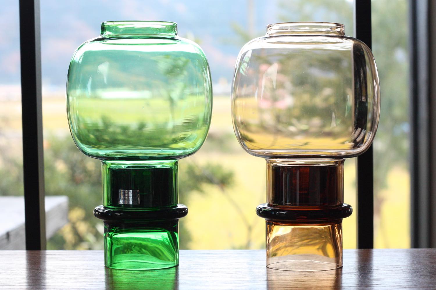 北欧ビンテージガラス/ARABIA/キャンドルホルダー＆キャンドルスタンド