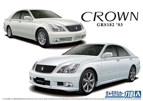 MC#118 Toyota GRS182 Crown RoyalSaloon G/ATHLETE G '03 Aoshima 05793